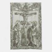 Middeleeuwse Kruisiging van Jezus Christus Theedoek (Verticaal)