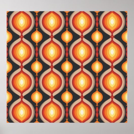 Middeleeuwse kunst: abstracte geometrische achterg poster (Voorkant)