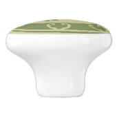 middeleeuwse leeuw keramische knop (Zijkant)