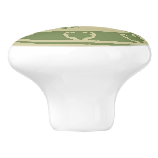 middeleeuwse leeuw keramische knop (Zijkant)