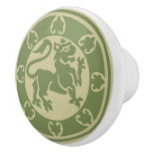 middeleeuwse leeuw keramische knop (Rechts)