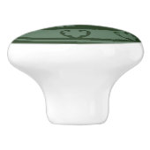 middeleeuwse leeuw keramische knop (Zijkant)