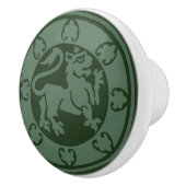 middeleeuwse leeuw keramische knop (Rechts)