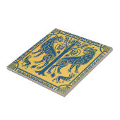 Middeleeuwse leeuwen en keramische Tegel Tegeltje (Zijkant)