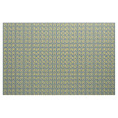 Middeleeuwse leeuwen, geel op blauw stof (Fat Quarter)