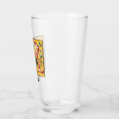 Middeleeuwse lichte letter R-monogram Glas (Links)