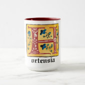 Middeleeuwse lichte lichtdoorlatende letter H Mono Mok (Midden)