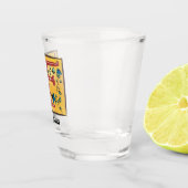 Middeleeuwse lichte lichte letter F Monogram Shot Glas (Rechts)