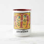 Middeleeuwse lichte Mok met M-monogram (Midden)