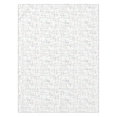 Middeleeuwse lijnen en cirkels voor atoomtijdperke tafelkleed (Voorkant)