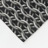 Middeleeuwse maliënkolder fleece deken (Hoek)