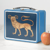 Middeleeuwse Manticore Metalen Lunchbox (In situ)