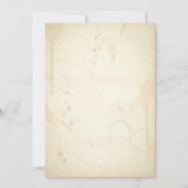 Middeleeuwse Manuscript bruiloft uitnodiging Kaart (Achterkant)