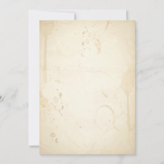 Middeleeuwse Manuscript bruiloft uitnodiging Kaart (Achterkant)