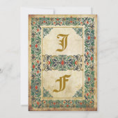 Middeleeuwse Manuscript Verjaardag Kaart (Achterkant)