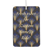 Middeleeuwse marine met gouden veren luchtverfrisser (Voorkant)