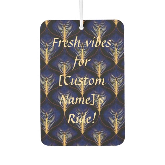 Middeleeuwse marine met gouden veren luchtverfrisser (Voorkant)