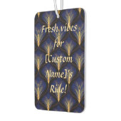 Middeleeuwse marine met gouden veren luchtverfrisser (Links)