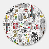 Middeleeuwse mash-up magneet (Voorkant)