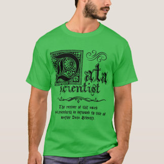 Middeleeuwse Master Data Scientist T-shirt