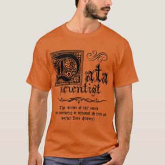 Middeleeuwse Master Data Scientist T-shirt