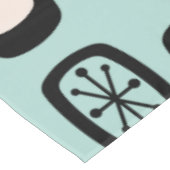 Middeleeuwse MCM afgeronde rechthoeken Aquamarine Tafelkleed (Gekanteld)