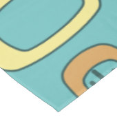 Middeleeuwse MCM afgeronde rechthoeken Aquamarine Tafelkleed (Gekanteld)