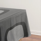 Middeleeuwse MCM afgeronde rechthoeken Ash Gray Tafelkleed (Voorbeeld)