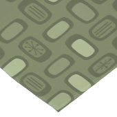 Middeleeuwse MCM afgeronde rechthoeken Olive Green Korte Tafelloper (Hoek)