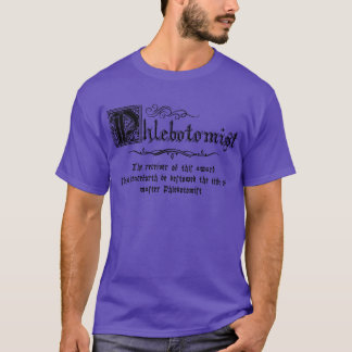 middeleeuwse meester flebotomist t-shirt