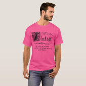 Middeleeuwse meester fluitist fluit t-shirt (Voorkant volledig)