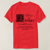 Middeleeuwse Meester Makelaar T-shirt (Design voorkant)