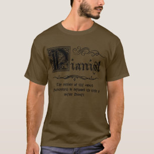 Middeleeuwse Meester Pianist T-shirt