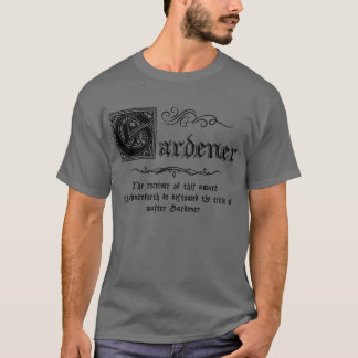 Middeleeuwse Meester Tuinman T-shirt