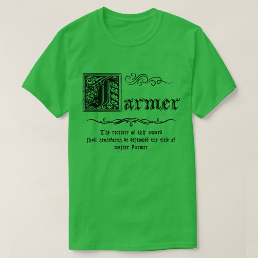 Middeleeuwse meesterboer t-shirt (Design voorkant)