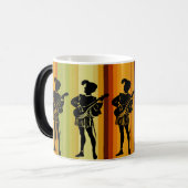 Middeleeuwse melodie: muzikant en entertainer magische mok (Voorkant links)