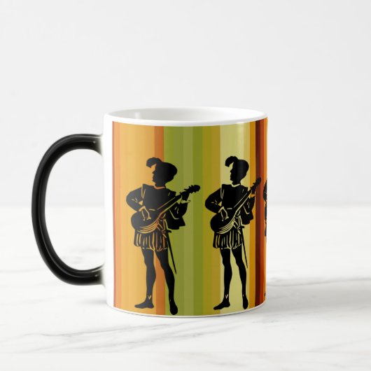 Middeleeuwse melodie: muzikant en entertainer magische mok (Links)