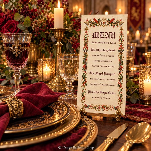 Middeleeuwse Menu | Koninklijke Feest Renaissance 
