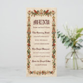 Middeleeuwse Menu | Koninklijke Feest Renaissance  (Staand voorkant)