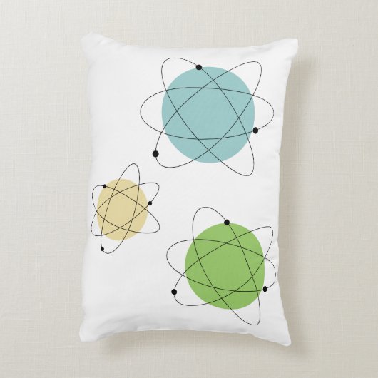 Middeleeuwse middelmatige atoomelementen accent kussen (Achterkant (Verticaal))