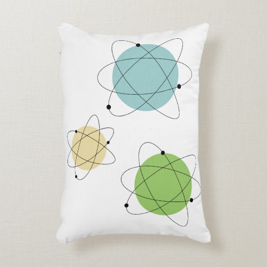 Middeleeuwse middelmatige atoomelementen accent kussen (Voorkant(Verticaal))