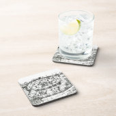 Middeleeuwse militaire kamp, uit een boek, pub. 18 onderzetter (Rechterzijde)