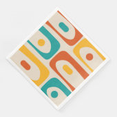 Middeleeuwse moderne, Abstracte Blauwgroen Sinaasa Servet (Hoek)