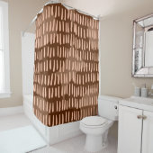 Middeleeuwse Moderne Abstracte Douchegordijn (In situ)