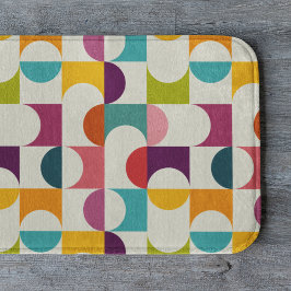 Middeleeuwse moderne Abstracte geometrische afdruk Badmat