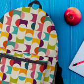 Middeleeuwse moderne Abstracte geometrische afdruk Bedrukte Rugzak