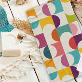 Middeleeuwse moderne Abstracte geometrische afdruk Handdoek