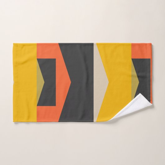 Middeleeuwse moderne Abstracte kunstvormen Bad Handdoek (Handdoek)