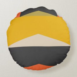 Middeleeuwse moderne Abstracte kunstvormen Rond Kussen