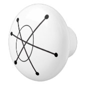 Middeleeuwse moderne Abstracte MCM-molecule Keramische Knop (Rechts)